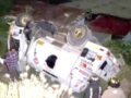 VIDEO: Volcadura de pipa provoca pánico e intensa movilización por la noche