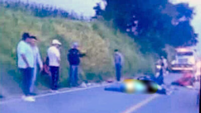 DRAMÁTICO. Alexis Josue, Marylin y Mario murieron luego de chocar de frente en sus motocicletas