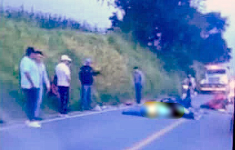 DRAMÁTICO. Alexis Josue, Marylin y Mario murieron luego de chocar de frente en sus motocicletas
