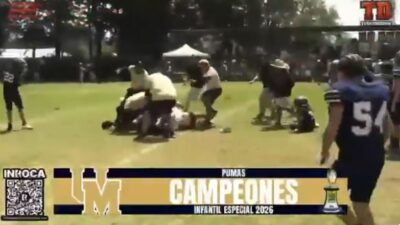 VIDEO: Entrenador de Potros UAEM infantil arma golpiza al perder la final