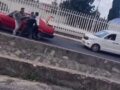 VIDEO: Familias arman violenta y vergonzosa pelea por un conflicto vial
