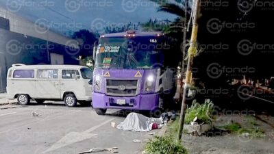TRAGEDIA. ‘El Jarocho’ intentó cruzar una avenida y murió arrollado por un autobús