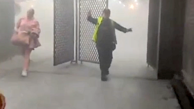 VIDEO. Momentos de pánico por un incendio en la estación Taxqueña de la Línea 2 del Metro
