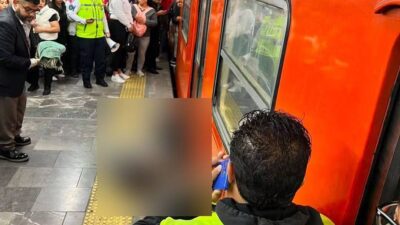 VIDEO: Señora sufre terrible accidente y causa enorme caos en el Metro