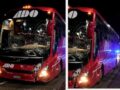 VIDEO: Pandillas atacan con enormes piedras a autobuses ADO por la noche