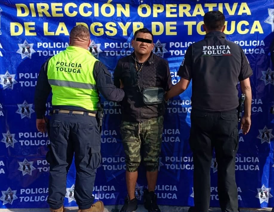 REINCIDENTE: Policías de Toluca capturan a criminal que ha sido encarcelado cinco veces