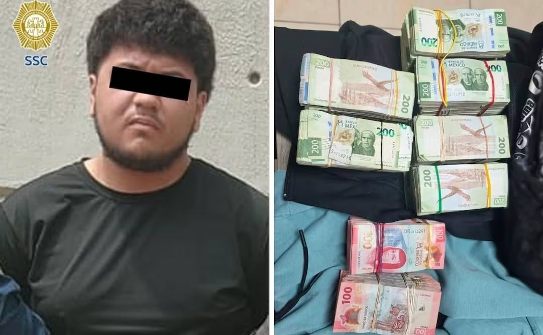 SOSPECHOSO: Sujeto quería entrar al Zócalo con medio millón de pesos
