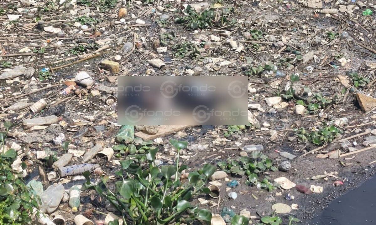 TERROR. Cadáver pasa flotando entre basura en un canal de aguas negras del Edomex