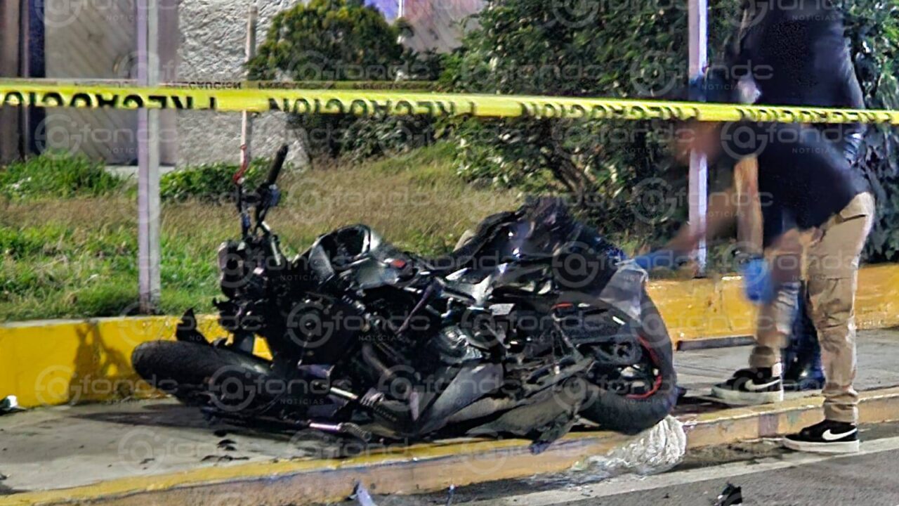 VIDEO. Motociclista a toda velocidad no vio un tráiler estacionado y murió estrellado