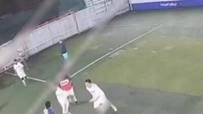 VIDEO: ‘Pamboleros’ terminan partido canchero con pelea campal y balazos