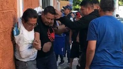 VIDEO: Sujeto golpeaba a su ex afuera de la primaria y recibe una severa paliza