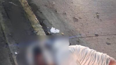 CAÍDO: La noche llegó con la muerte para un motociclista que terminó contra un muro