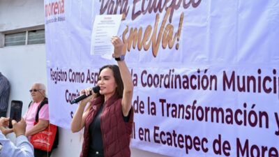 ATENCIÓN. Esmeralda Vallejo se registra en Morena y va por Ecatepec