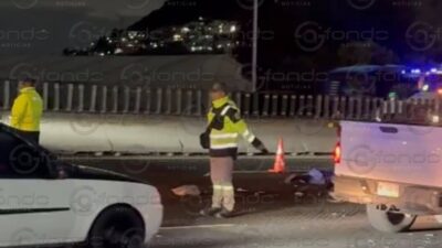 VIDEO: Agustín perdió el control de su moto y un camión de carga le pasó encima