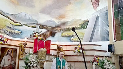 VIDEO. Enorme cruz de madera cae sobre sacerdote durante una misa y muere; se llamaba Patricio Alfredo Sánchez