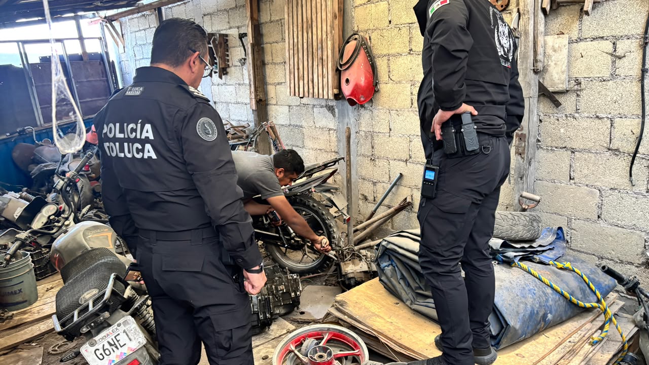 SEGURIDAD: Policías de Toluca recuperan 571 vehículos robados y detienen a 354 personas
