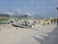 VIDEO. Mueren dos trabajadores cubiertos con el cemento que transportaban