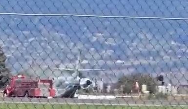 VIDEO. Aeronave sufre falla y realiza aterrizaje de emergencia  en el Aeropuerto Internacional de Toluca