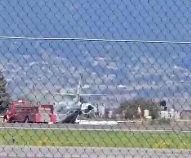 VIDEO. Aeronave sufre falla y realiza aterrizaje de emergencia  en el Aeropuerto Internacional de Toluca