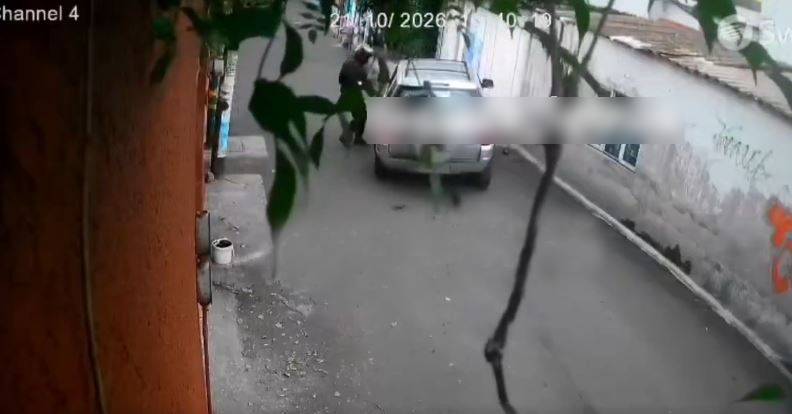 VIDEO: Difunden momento de la ejecución de un conductor afuera de su casa