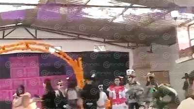 VIDEO. Alumna sufre graves quemaduras durante festival de Día de Muertos