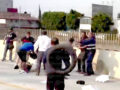VIDEO. Pasajeros del Trolebús se enfrentan a golpes con manifestantes que mantenían bloqueada la autopista México – Puebla